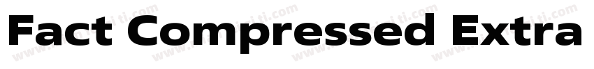 Fact Compressed Extra Bold Italic字体转换